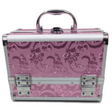 Professional Pink Rose Beauty Jewellery beauty case , Cosmetic case